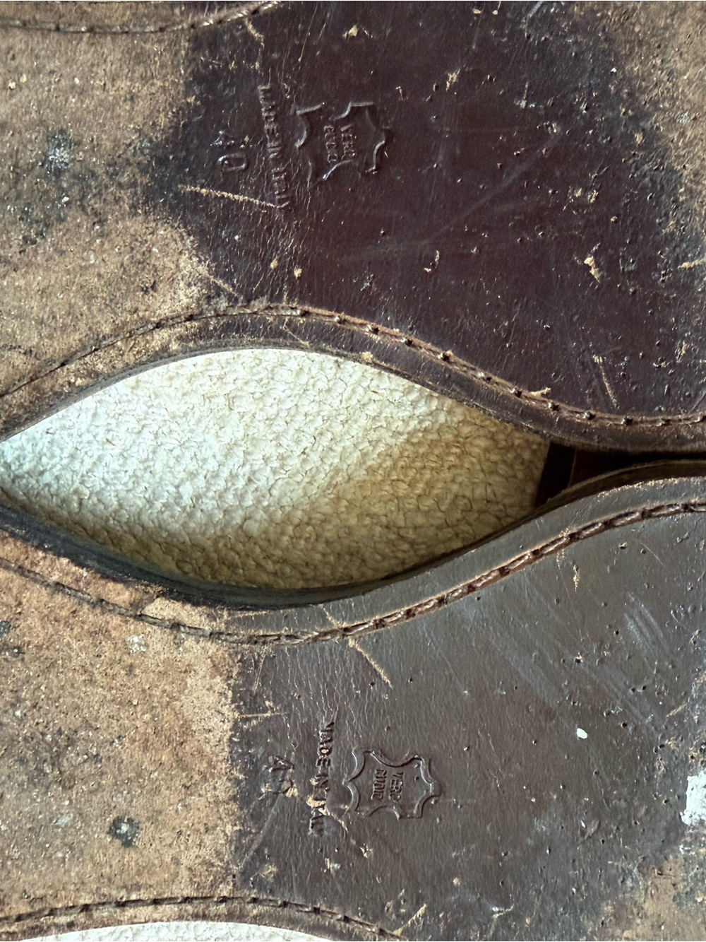 Jean Paul Gaultier Brown Leather Slide Sandals - Picture 6 of 6